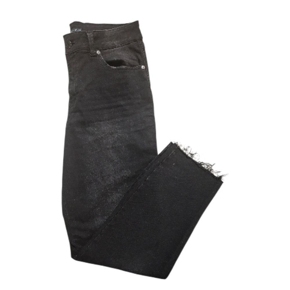 Sincerely Jules Raw Hem High Rise Straight Leg Jeans, Size 7/28 - Picture 3 of 4